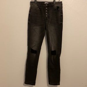 Vervet distressed black jeans size 29